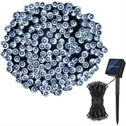 Catzon Solar Christmas Lights 72ft 200 LED 8 Modes Solar String Lights Waterproof-White