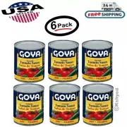 (6 Pack) Goya seasoned Tomato Sauce Salsa De Toma hot Picante 8 Oz Can - New