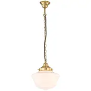 Victorian Schoolhouse Chain Pendants Lighting Carlton23 Brass Period Traditional Lights