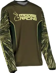 Moose Offroad Agroid, jersey youth , color: Dark Green/Black , size: L