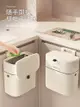 掛式垃圾桶 家庭廚房廁所衛生間客廳牆面壁掛收納桶帶蓋 (8.3折)