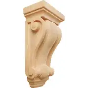 Ekena Millwork Corbel 12"Hx6.25"Wx4"D Cole Pilaster Wood Unfinished Wood Red Oak
