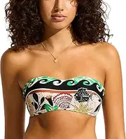 [Seafolly] Women's Standard Soft Cup Bustier Bandeau Bikini Top Swimsuit