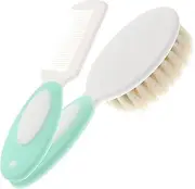 Abaodam 1Set Wool Brush for Care Natural Scalp Massage Tools for Boy Girl Soft Hair Brush and Comb for Gentle Cleaning for Newborns