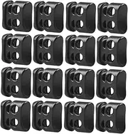 Operitacx Pack Plastic Double Hole Cord Locks Bag Luggage Drawstring Stopper Shoelace Buckle for Backpack Sportswear Tent