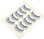 WEKADRIN 5Pairs Exaggerated Performance Eyelashes of Fake Lashes for Stage Costume and Party Makeup Dramatic Reusable and Chic Design Attention Grabbing False Lashes