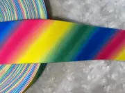 2 yards rainbow diagonal stripes Pride print boxer knit sewing elastic