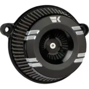 Khrome Werks Black Klassic Instigator Air Cleaner for Harley TBW Twin Cam
