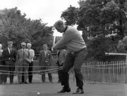 Golf British Open Usa's Jack Nicklaus Drives From The Tee 1 Old Photo