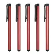 5pcs Stylus Pens for Touch Screens Capacitive Stylus Pencil Red