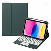2022 Ipad 10.9 Touch Keyboard Leather Case With Pen Slot