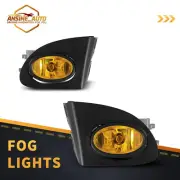 Black Yellow Fog Lights for 2002-2005 Honda Civic Si 3 Door Hatchback Projectors (for: Honda)