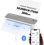 300DPI Portable Printer Wireless for Travel, Bluetooth Thermal Printer,