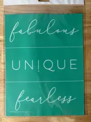 Chalk Couture Fabulous Fearless Size B Transfer Stencil 8x10 Retired