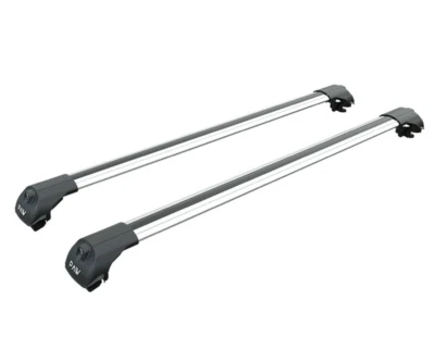 For Subaru Ascent 2019-Up Roof Rack Cross Bars Metal Bracket Raised Rail Alu Sil