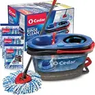 EasyWring RinseClean Microfiber Spin Mop with 3 Refills - 360° Cleaning Power