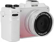 Jectse 5K Digital Camera, 80MP Vlog Cameras with 18X Digital Zoom, WiFi Front Rear Lens, Anti Shake Compact Small Travel Video Camera for Photography, with Fill Light, Time Lapse (Gradient Pink)
