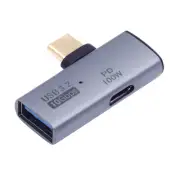 Cablecy 10Gbps USB-C Type-C to USB 3.0 Female OTG & 100W PD Power Adapter