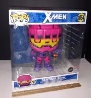 Funko Pop 10" Sentinel Black Light Chase w/ Wolverine Exclusive 1054 Box Damage