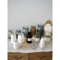 在飛比找樂天市場購物網優惠-干花玻璃花瓶粗陶陶瓷花瓶北歐ins花瓶鏤空花瓶鮮花插花裝飾道