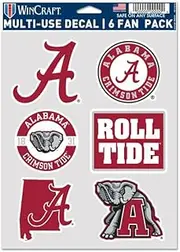 Alabama Crimson Tide Multi Use 6 FAN PACK