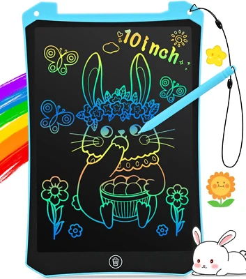 10" LCD Writing Tablet Kids Doodle Board Toy Gift for Girls Boys Age 3–8