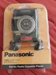 PANASONIC RQ-V65 Portable STEREO RADIO CASSETTE PLAYER NEW in AGED PACKAGE LOOK!