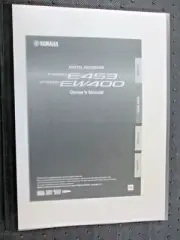 Yamaha PSR E453 and EW400 Keyboard Owner's Manual Printed and Bound