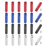 24Pcs Shoelace Tips with Screw, Alloy 25mm Aglets End Tip Cap, 4 Color