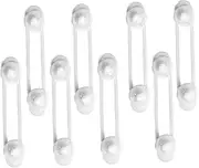 PEPLAYTAL 8 Pcs Transparent Belt Locks Self Adhesive Cabinet Safety Locks for Cupboards Refrigerators More Flexible Protect from Accidental Injury