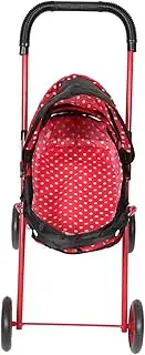 Realistic Baby Doll Stroller Toy for Boys and Girls Reborn Doll Stroller Accessories Portable Doll Pram for Toddlers Girls Boys Random Style