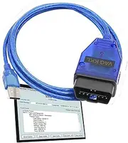 MAEZOE OBD2 KKL 409.1 VAG-COM USB Cable CH340 Chip, Auto Scanner Tool for Skoda, VW and Seat