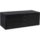 Metal Tool Chest 3 Drawers Black Tool Storage Garage Chest Trolley vidaXL