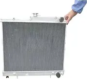 52MM All Aluminum Radiator Cooling Compatible For Skyline R33 R34 GTR GTS-T RB25DET Manual MT