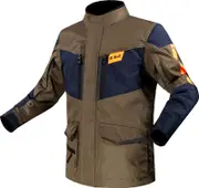 LS2 Metropolis Evo, textile jacket waterproof , color: Dark Green/Dark Blue/Neon-Orange , size: 5XL