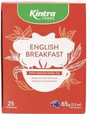 Kintra Foods Herbal Tea Bags Australian Breakfast 25pk