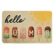 Hello Sunshine Summer Door mat - Cute and Colorful 17x28 Inches Colorful Hello