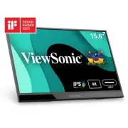 ViewSonic VX1655-4K 15.6 Inch 4K UHD Portable LED IPS Monitor with 2 Way Powered