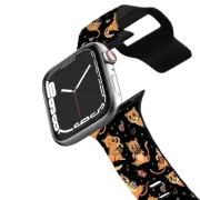 Apple Watch Series 4-6, SE (44mm) Impact Band Pattern Cats and Coffee