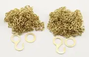 Cuckoo Clock Chain SET OF 2 Fits Regula 34 NEW 48 Links Per Foot 8 Day With Ends