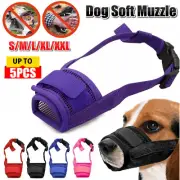 Pet Dog Adjustable Mask Stop Bark Bite Mesh Soft Mouth Muzzle Grooming Chewing
