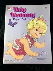 Baby Thataway Paper Doll Book Uncut Whitman Pub. 1975