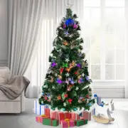Christabelle Fibre Optic Christmas Tree 1.8m Pre Lit with Stars Xmas Decoration