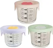 Baby Food Storage Containers | 230ML Glass Baby Food Freezer Containers - Glass Leakproof Microwave Safe Jar with Scale Minus 20-400 Degree Celsius for Dining Packing Feeding
