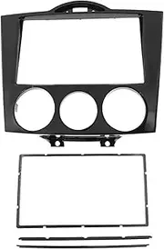 Wivplex Double Din Radio Fascia, for Mazda, RX8 RX-8 Frame Radio Refitting CD DVD Stereo Audio Panel Mount Install Dash Kit Face Plate Car Radio Dashboard Panel