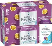 Mount Franklin Lightly Sparkling Water Passionfruit Multipack Cans 20 x 375 mL