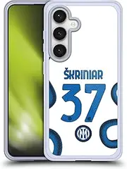 Head Case Designs Officially Licensed Inter Milan Milan Skriniar 2021/22 Players Away Kit Soft Gel Case Compatible with Samsung Galaxy S24 5G