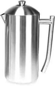 French Press 23 oz Insulated Stainless Steel Coffee Maker in Brushed Finish New