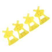 2Pairs 8.5" Ice Cleats Anti-Slip Snow Traction Cleat with 10 Steel Studs Yellow