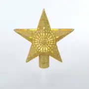 NEW - Holiday Time Gold Star Lighted Projection LED Tree Topper 11.4"